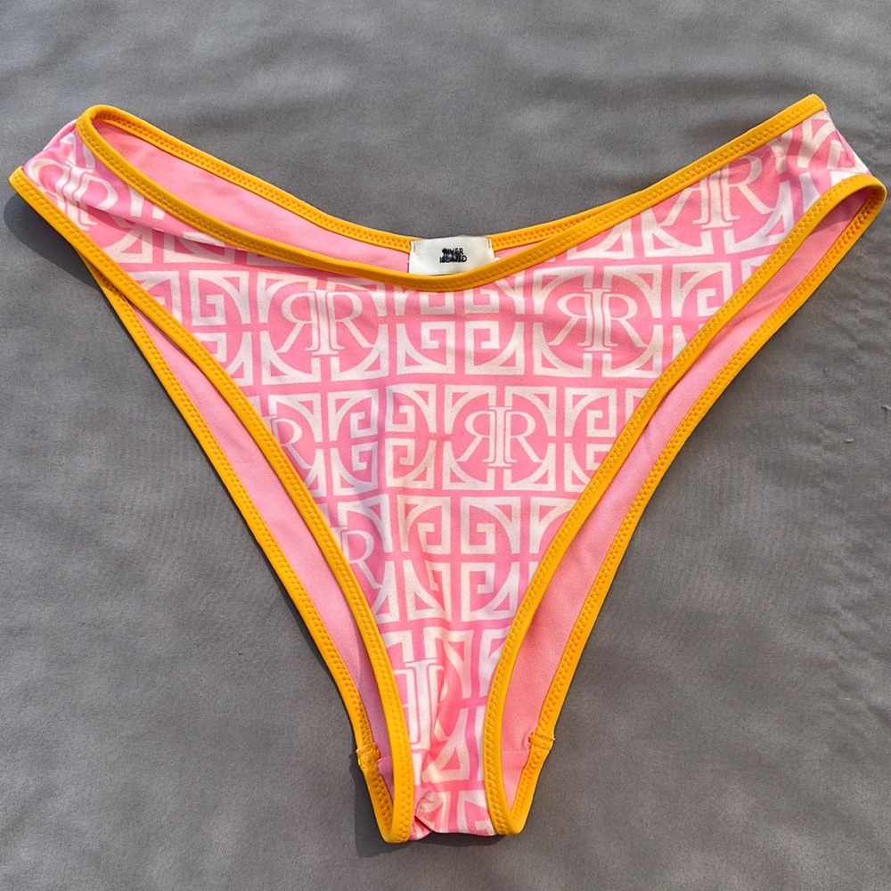 River Island Women’s size 10 bikini bottoms. Pink & orange.